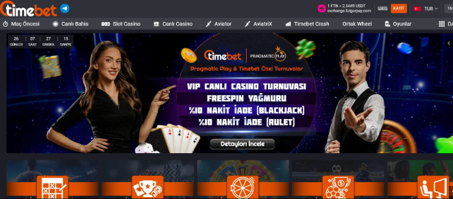 Timebet Bahis ve Casino Oyunları